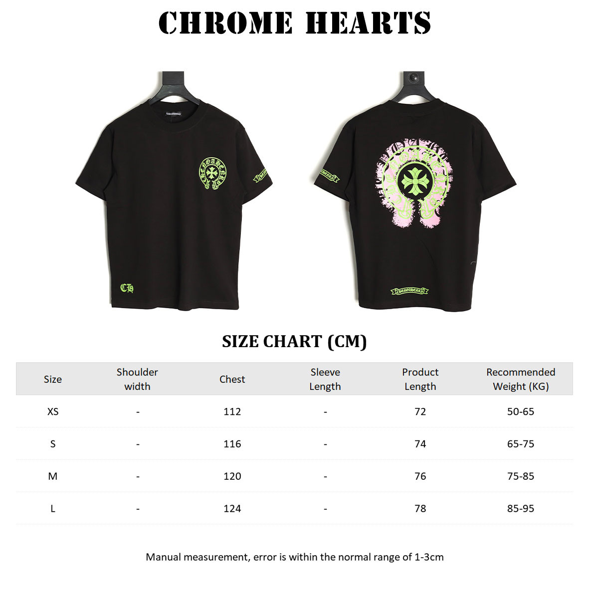Chrome hearte ch 25ss Short-sleeved T-shirt