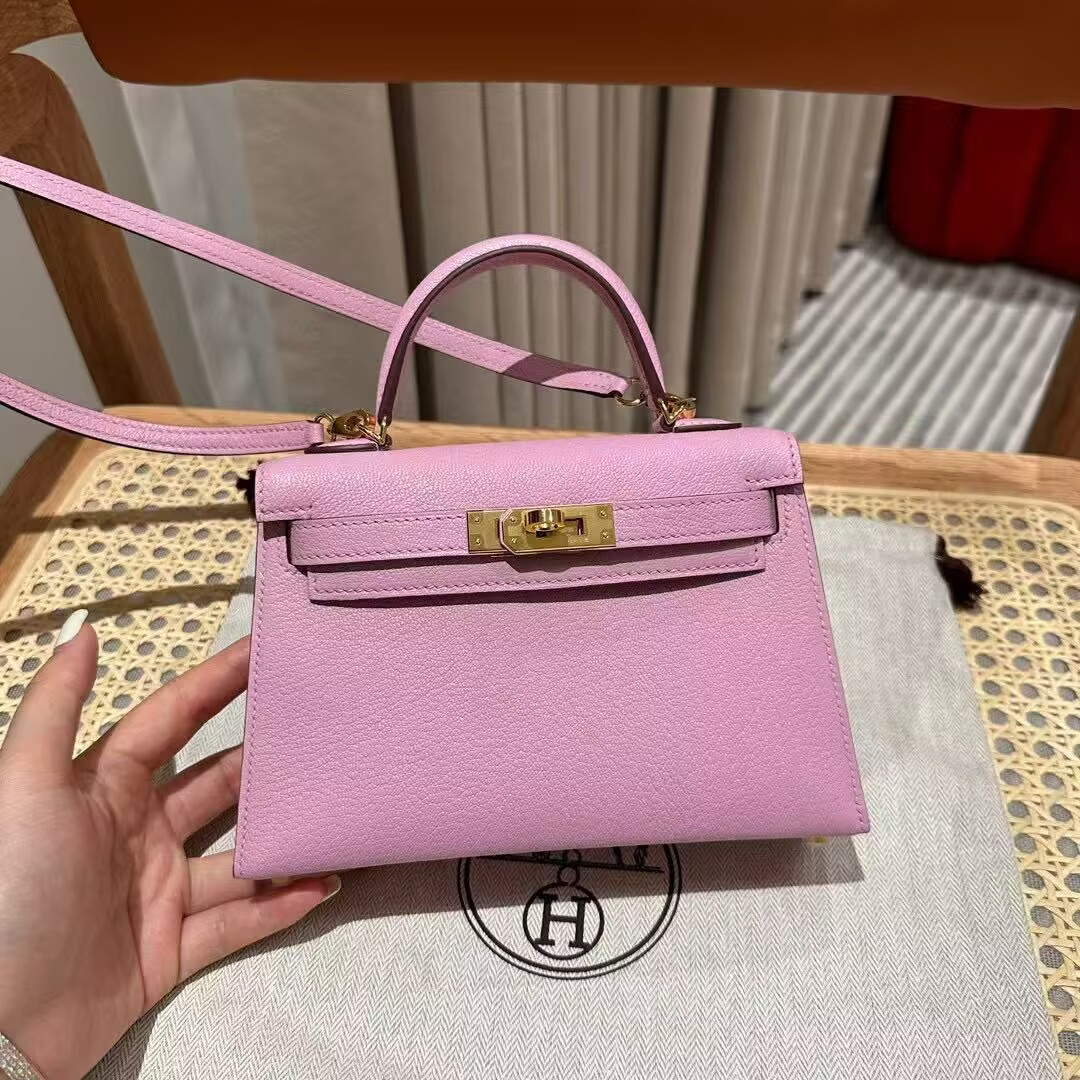 Hermès Mini Kelly Chèvre 19 19×6×12cm (20 days for customization)