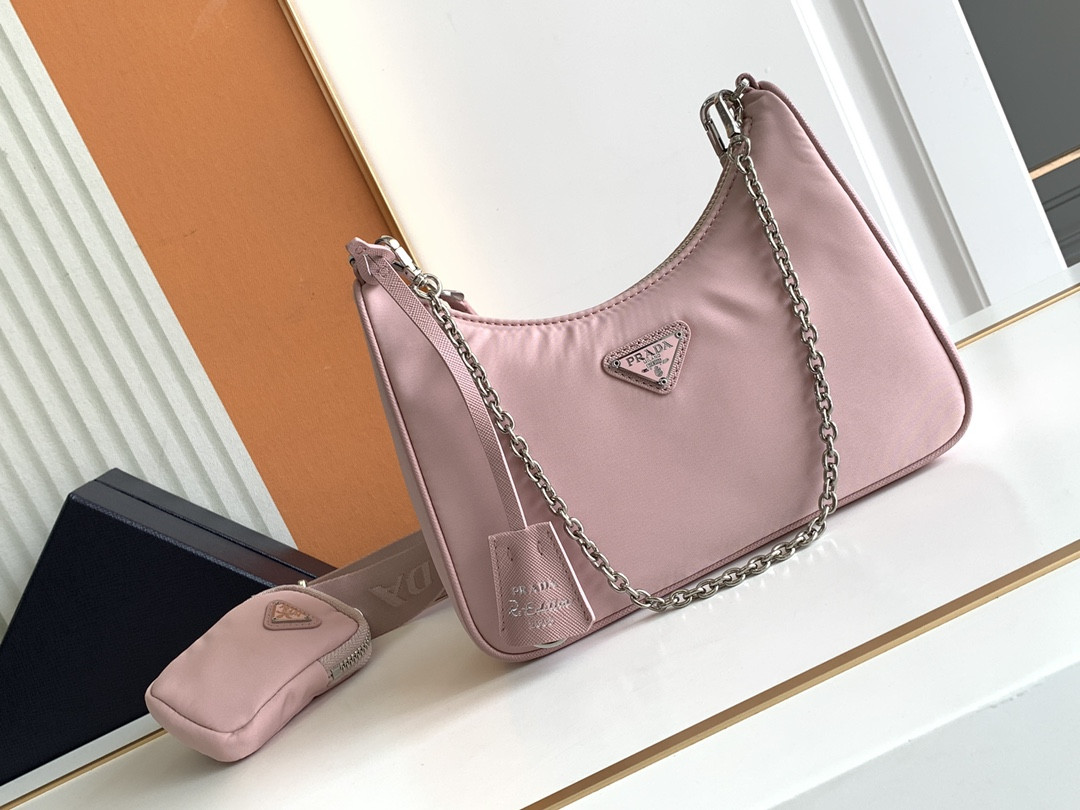 Pra*a re-edition 2005 re-nylon bag pink