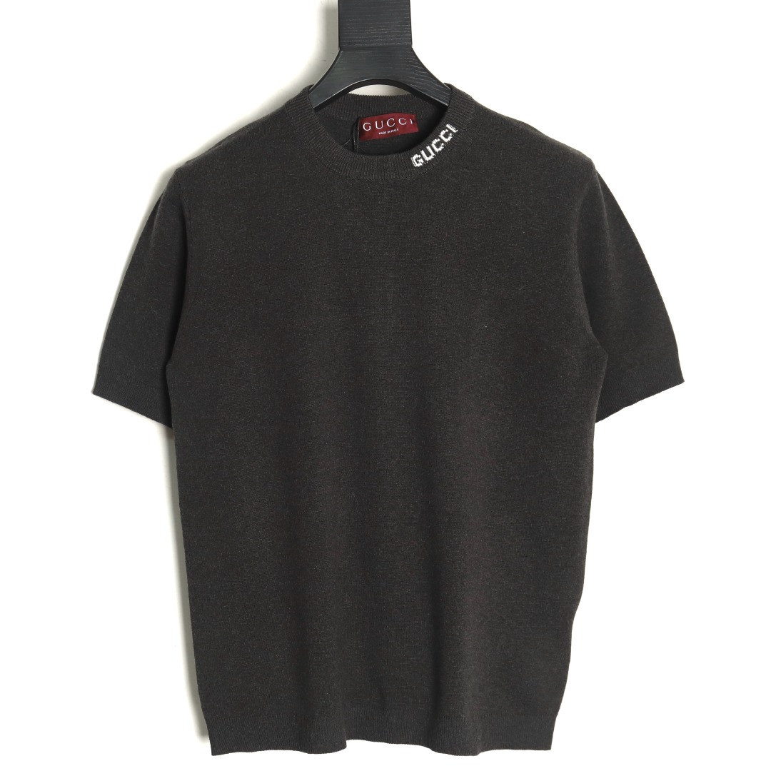 G*u*i guc knitted short-sleeved