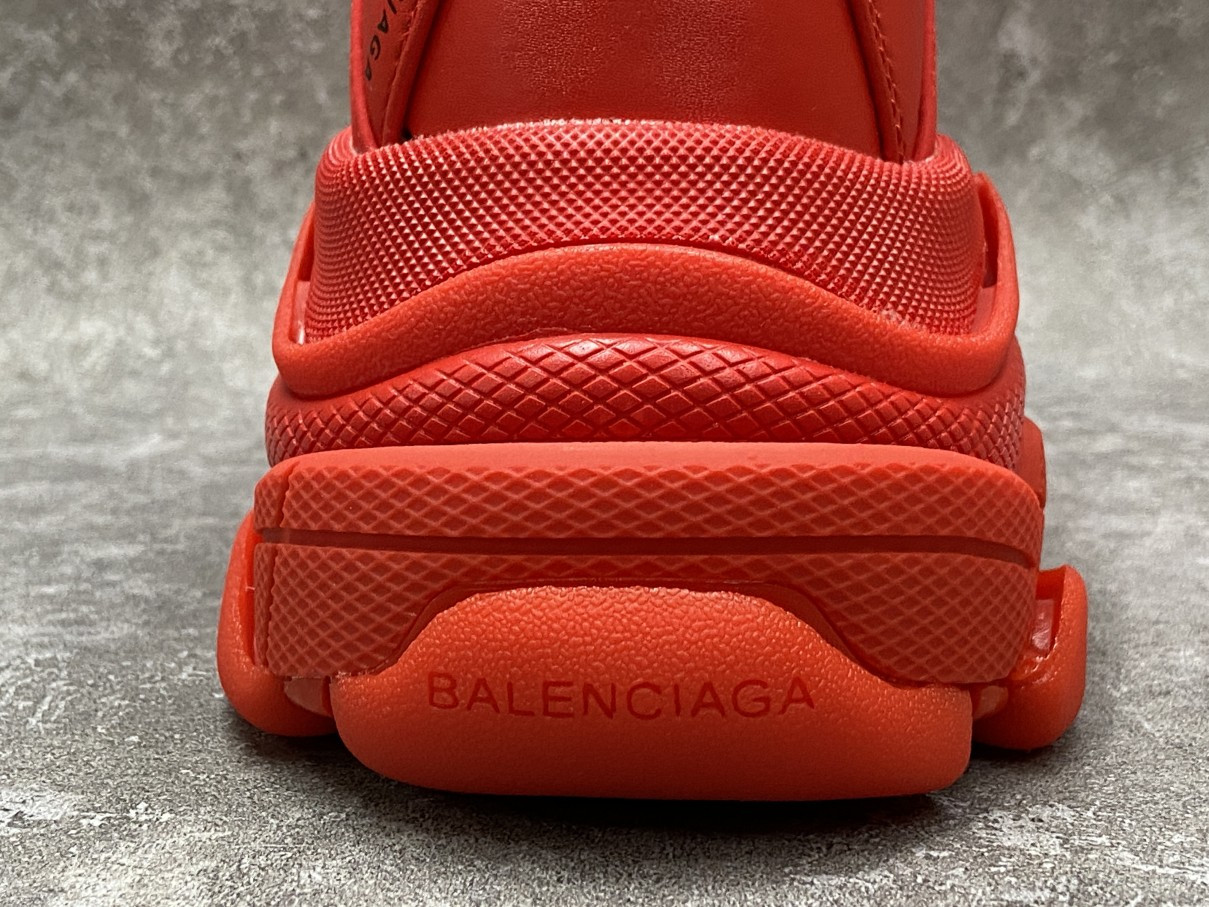 Balenciga Triple S Allover Logo Red