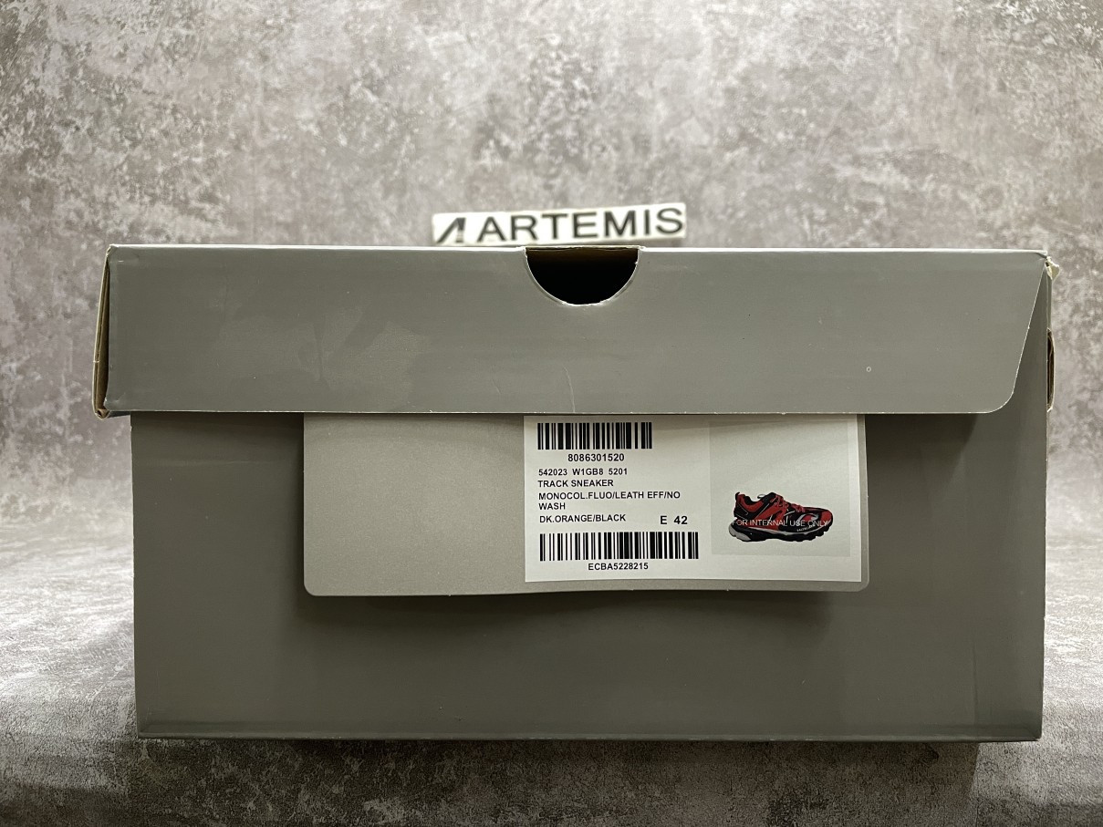 Balenciga Track Sneaker Orange Black