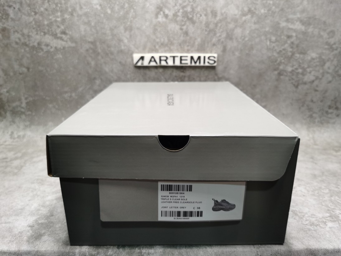 Balenciga Triple S Allover Logo Grey