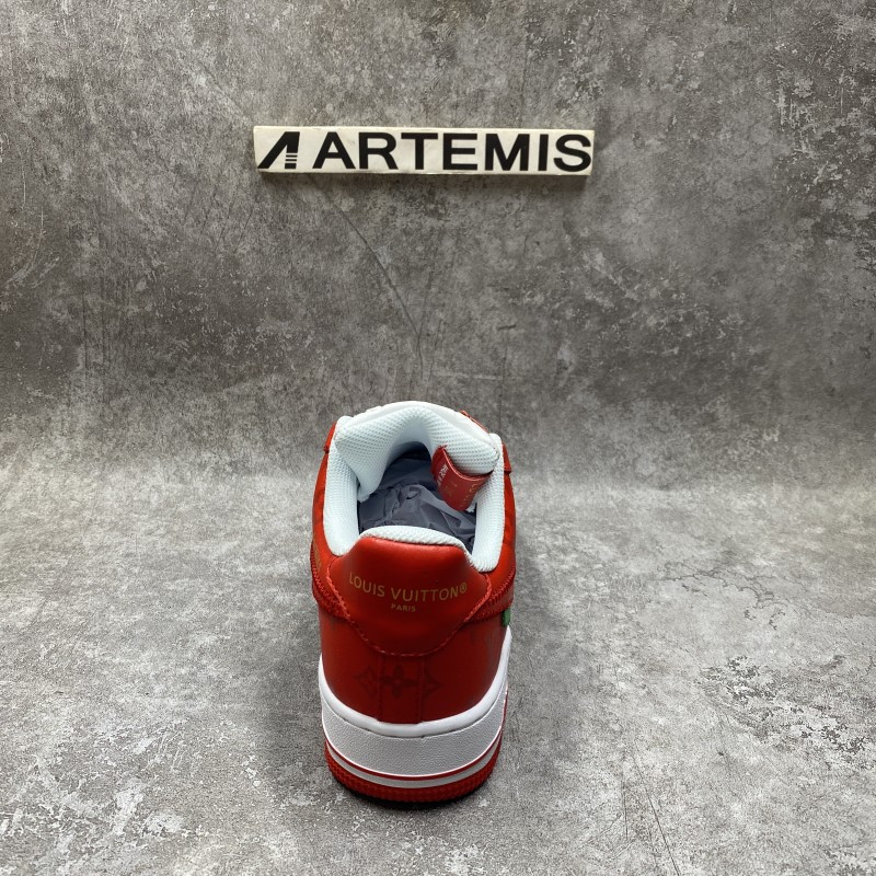 1V x Air Force 1 Low By Virgil Abloh White Red