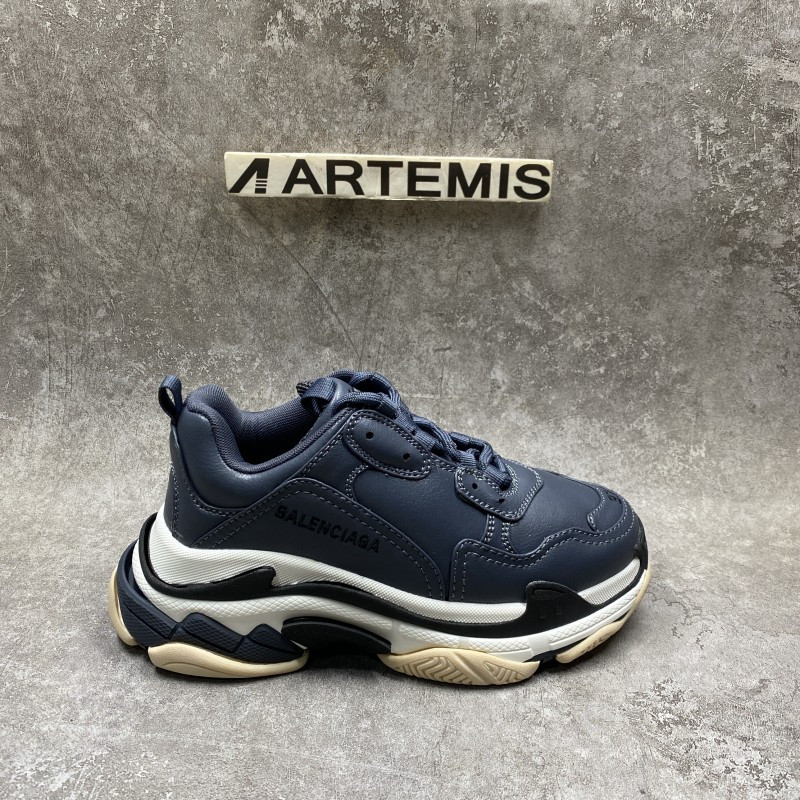 Balenciga Triple S Sneaker in Stone Blue