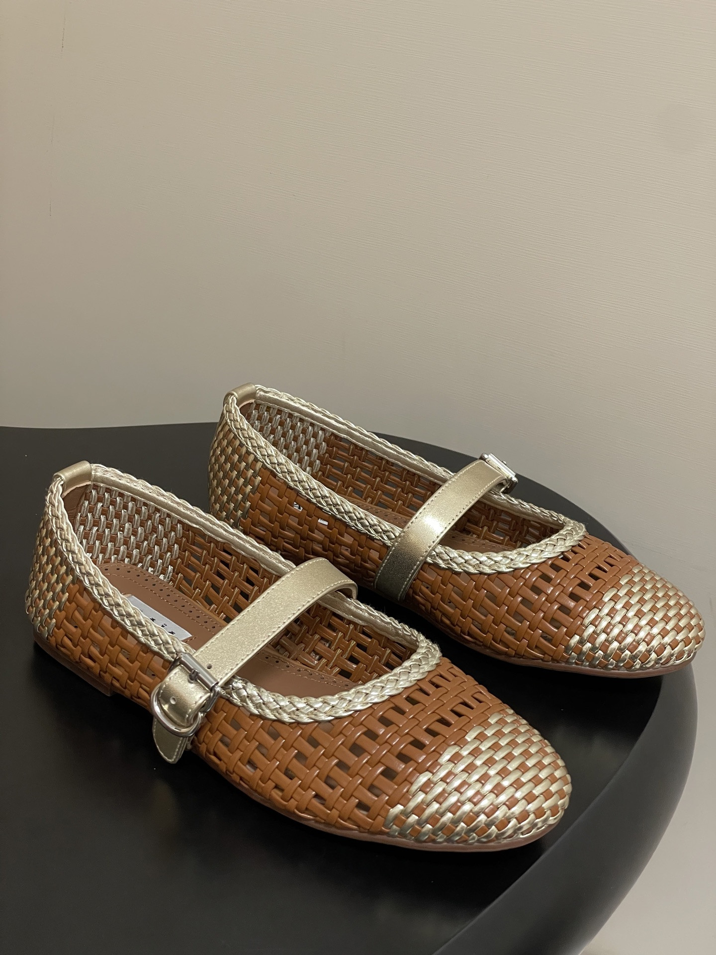 UA Alaïa Hollow Woven Mary Jane Flats(Customized Size 7-10 days production time)